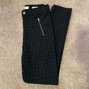 Green Plaid Pants